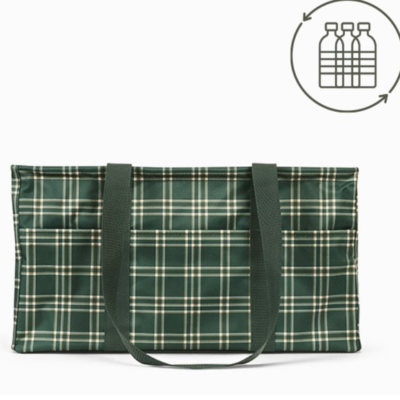 Thirty-one Deluxe Utility Tote in Evergreen Plaid - Picture 3 of 8